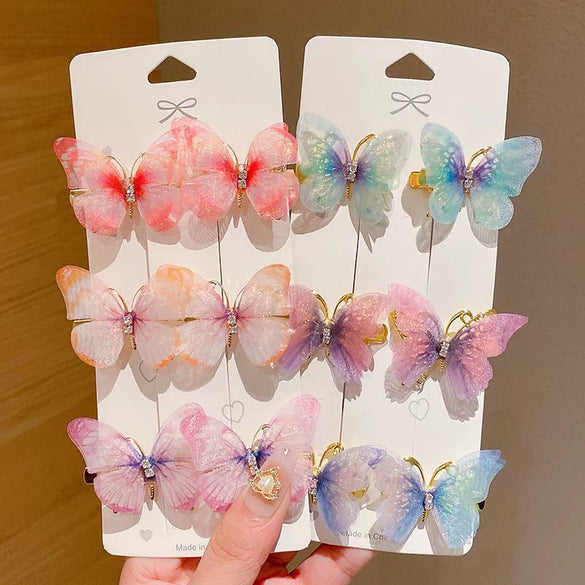 Alloy Handmade Butterfly Cartoon Animal Style Child Hairpin