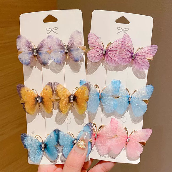 Alloy Handmade Butterfly Cartoon Animal Style Child Hairpin