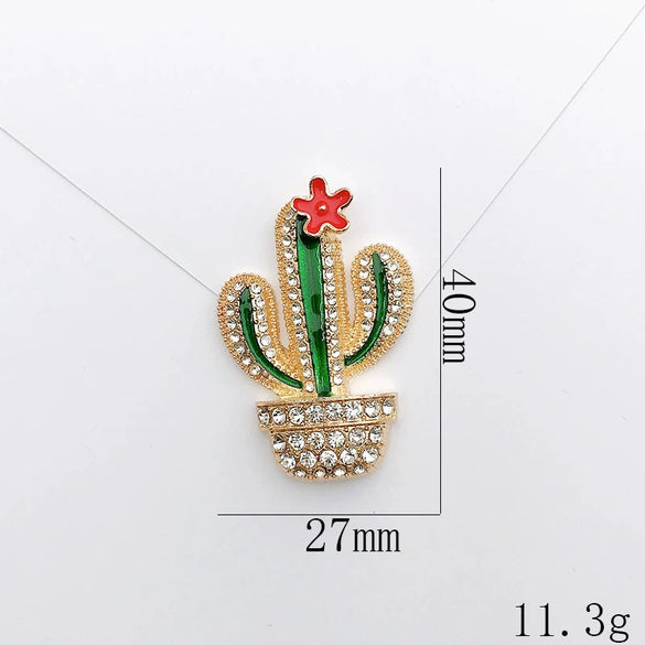Alloy Handmade Cactus Jewelry And Mobile Phone Shell Accessories Material