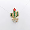 Alloy Handmade Cactus Jewelry And Mobile Phone Shell Accessories Material