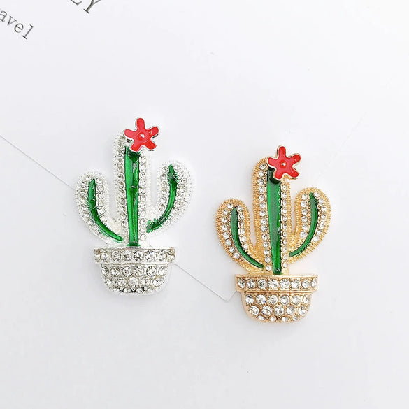 Alloy Handmade Cactus Jewelry And Mobile Phone Shell Accessories Material