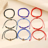 Alloy Handmade Crystal Beads Beaded Bracelet With Devil's Eye For Women