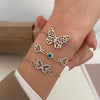 Alloy Handmade Crystal Beads Beaded Bracelet With Devil's Eye For Women