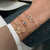 Alloy Handmade Crystal Beads Beaded Bracelet With Devil's Eye For Women
