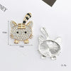 Alloy Handmade Diamondencrusted Tiger Pattern Jewelry And Mobile Phone Shell Accessories
