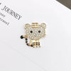 Alloy Handmade Diamondencrusted Tiger Pattern Jewelry And Mobile Phone Shell Accessories