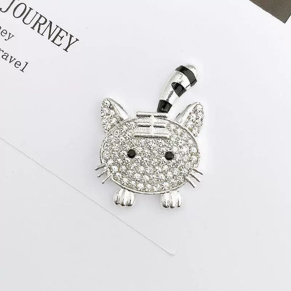 Alloy Handmade Diamondencrusted Tiger Pattern Jewelry And Mobile Phone Shell Accessories