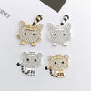 Alloy Handmade Diamondencrusted Tiger Pattern Jewelry And Mobile Phone Shell Accessories