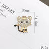 Alloy Handmade Diamondencrusted Tiger Pattern Jewelry And Mobile Phone Shell Accessories