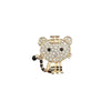 Alloy Handmade Diamondencrusted Tiger Pattern Jewelry And Mobile Phone Shell Accessories