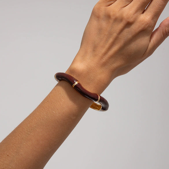 Alloy Handmade Dripping Oil Casual Style Unisex Bracelets With Bamboo Design