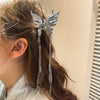 Alloy Handmade Elegant Hollow Butterfly Tassel Hairpin Women's Hair Accessories