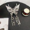 Alloy Handmade Elegant Hollow Butterfly Tassel Hairpin Women's Hair Accessories