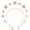 Alloy Handmade Fashion Baroque Sun Moon Doublelayer Sixpointed Star Halo Long Earrings For Women