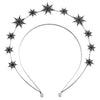 Alloy Handmade Fashion Baroque Sun Moon Doublelayer Sixpointed Star Halo Long Earrings For Women