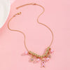 Alloy Handmade Fashion Geometric Unisex And Women's Breast Cancer And Aids Prevention Jewelry Necklace And Bracelet