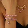 Alloy Handmade Fashion Geometric Unisex And Women's Breast Cancer And Aids Prevention Jewelry Necklace And Bracelet