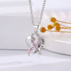 Alloy Handmade Fashion Geometric Unisex And Women's Breast Cancer And Aids Prevention Jewelry Necklace And Bracelet