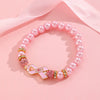 Alloy Handmade Fashion Geometric Unisex And Women's Breast Cancer And Aids Prevention Jewelry Necklace And Bracelet