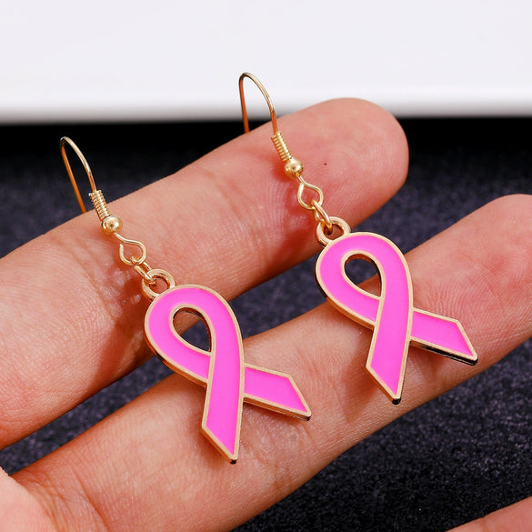 Alloy Handmade Fashion Geometric Unisex And Women's Breast Cancer And Aids Prevention Jewelry Necklace And Bracelet