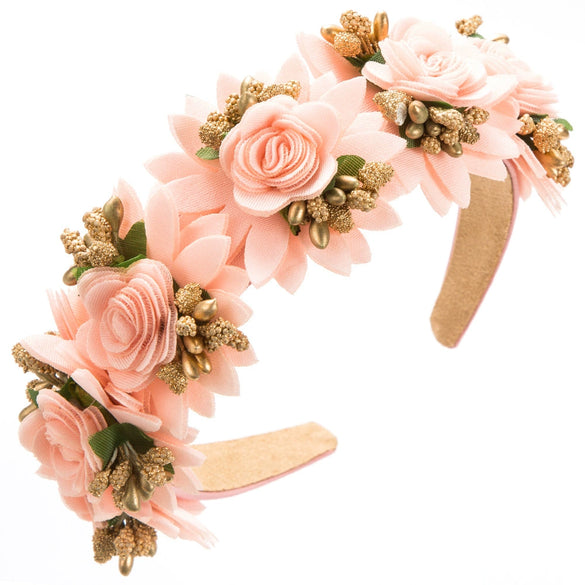 Alloy Handmade Forest Style Artificial Flower Women's Hair Headband Hair Accessories