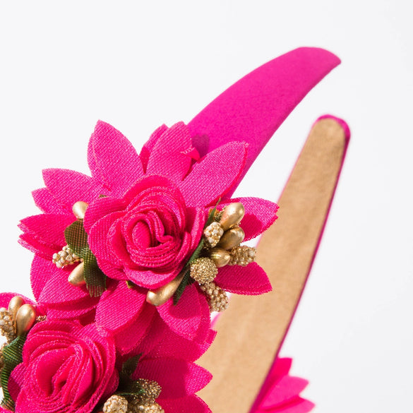 Alloy Handmade Forest Style Artificial Flower Women's Hair Headband Hair Accessories