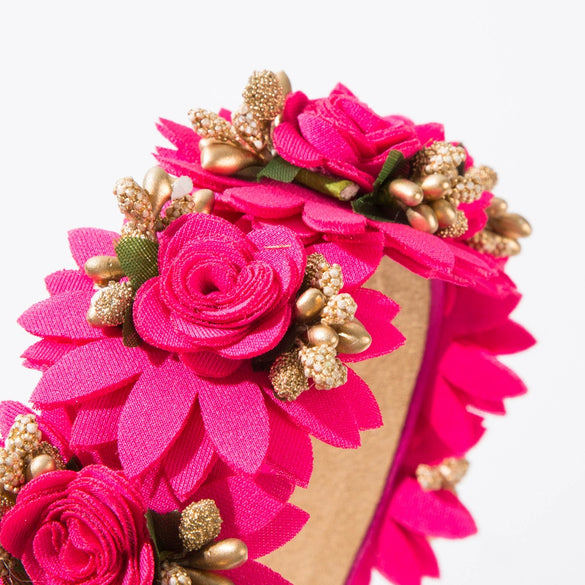 Alloy Handmade Forest Style Artificial Flower Women's Hair Headband Hair Accessories