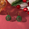 Alloy Handmade Geometric Christmas Jewelry Earrings With Bell Tree And Bulb Elements
