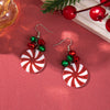 Alloy Handmade Geometric Christmas Jewelry Earrings With Bell Tree And Bulb Elements