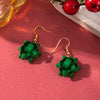 Alloy Handmade Geometric Christmas Jewelry Earrings With Bell Tree And Bulb Elements
