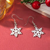 Alloy Handmade Geometric Christmas Jewelry Earrings With Bell Tree And Bulb Elements