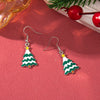 Alloy Handmade Geometric Christmas Jewelry Earrings With Bell Tree And Bulb Elements