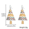 Alloy Handmade Geometric Christmas Tree And Pine Earrings