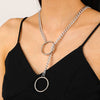 Alloy Handmade Geometric Metal Chain Necklace For Men And Women
