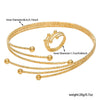 Alloy Handmade Geometric Original Design Electroplated Bracelet Ring Combination Suit For Women