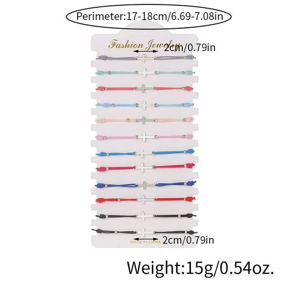 Alloy Handmade Geometric Pattern Bracelet With Crystal Beads And Devil's Eye