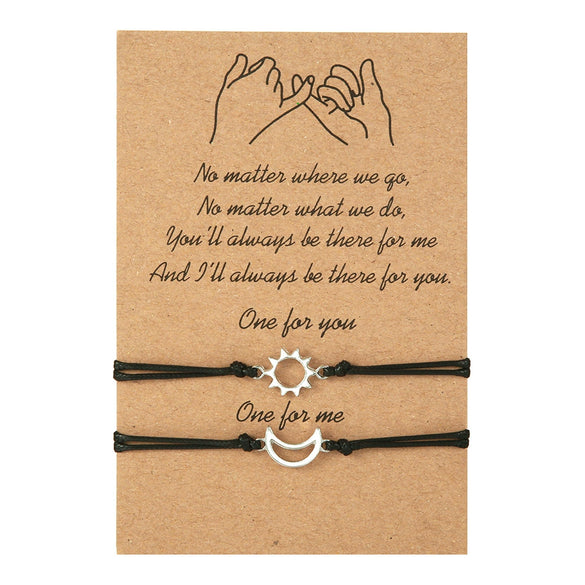 Alloy Handmade Geometric Style Gold And Silver Mixed Color Wax Thread Woven Adjustable Couple And Women's Bracelet