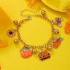 Alloy Handmade Geometric Thanksgiving Bracelet With Maple Leaf Sunflower Elements