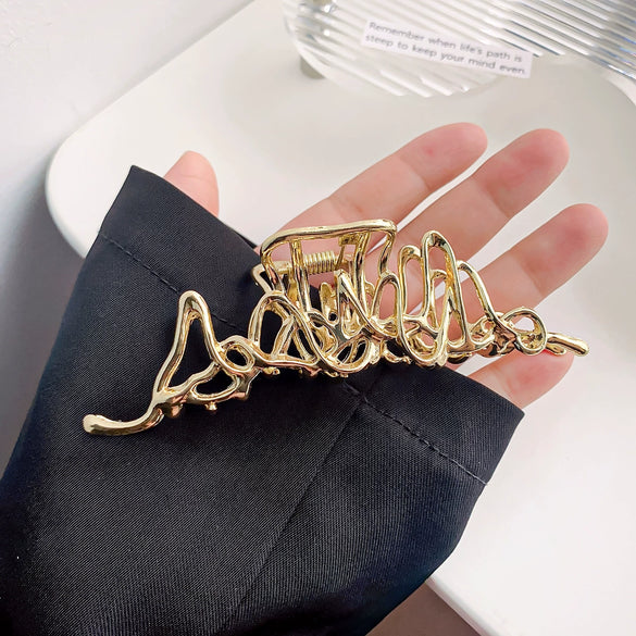 Alloy Handmade Geometric Wave Style Women's Metal Hairclip