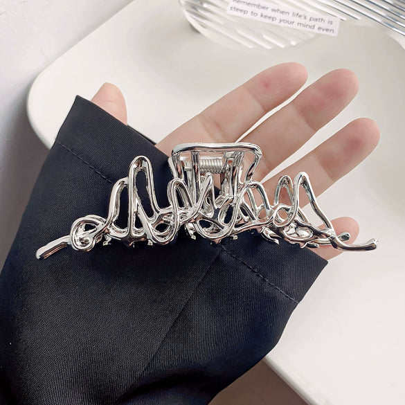 Alloy Handmade Geometric Wave Style Women's Metal Hairclip