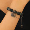 Alloy Handmade Ghost Beaded Bracelet With Rose Moon Snake Dragon For Unisex