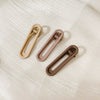 Alloy Handmade Gradient Color Frosted Paint Hair Clip Set For Women