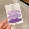 Alloy Handmade Gradient Color Frosted Paint Hair Clip Set For Women