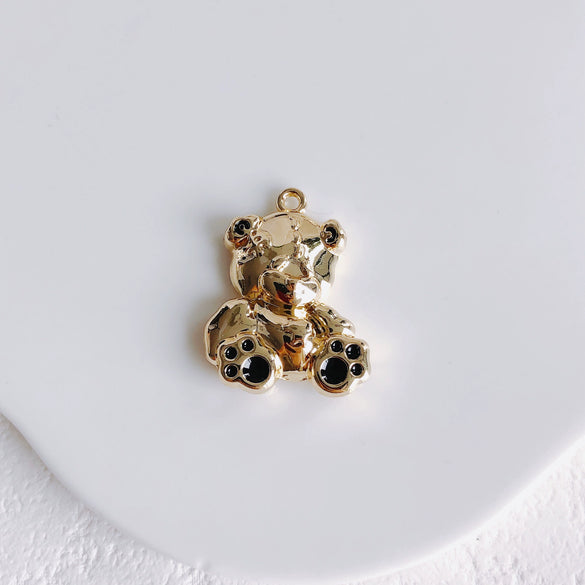 Alloy Handmade Jewelry Accessories With Moon Bear Shape Electroplated