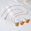 Alloy Handmade Jewelry Set With Maple Leaf Sunflower Owl Patterns For Women Earrings And Necklace