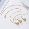 Alloy Handmade Jewelry Set With Maple Leaf Sunflower Owl Patterns For Women Earrings And Necklace