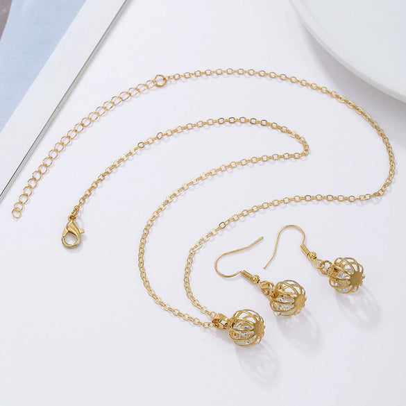 Alloy Handmade Jewelry Set With Maple Leaf Sunflower Owl Patterns For Women Earrings And Necklace