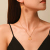 Alloy Handmade Jewelry Set With Maple Leaf Sunflower Owl Patterns For Women Earrings And Necklace