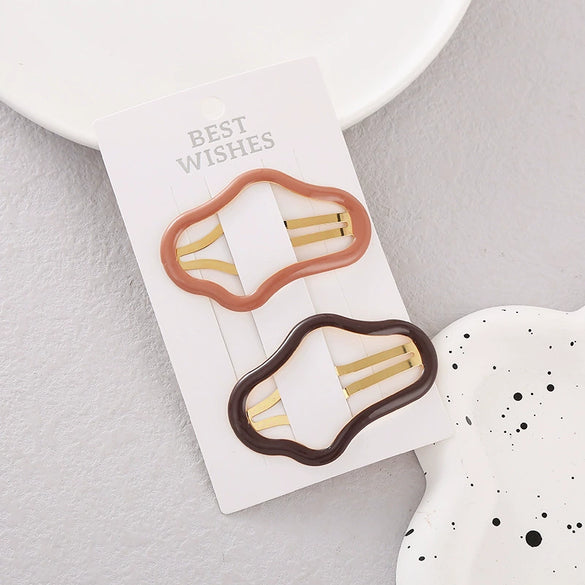 Alloy Handmade Multicolor Cloud Hollow Women's Bb Clip Hairpin