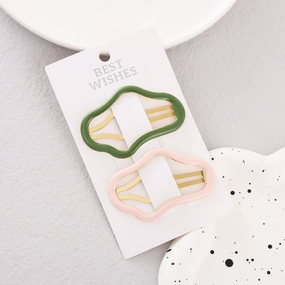 Alloy Handmade Multicolor Cloud Hollow Women's Bb Clip Hairpin